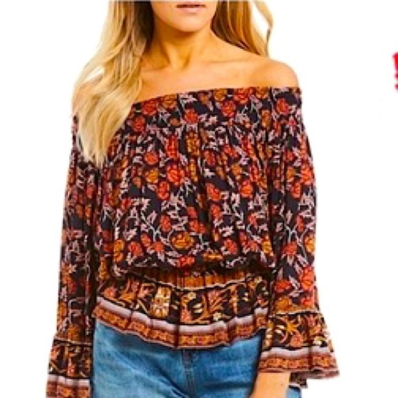 NWT Anthropologie RAGA Boho Off Shoulder Top! - Picture 6 of 7